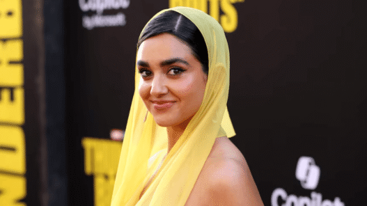 Geraldine Viswanathan as Mel in Thunderbolts, beside Julia Louis-Dreyfus.