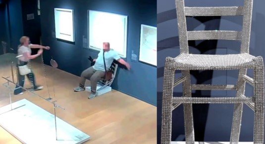 Tourist Destroys Swarovski ‘Van Gogh’ Chair Exhibit