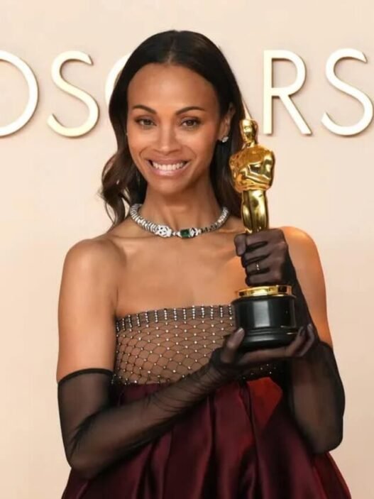Zoe Saldaña Faces Backlash for Calling Her Oscar “Trans” and “They/Them” Without Speaking on